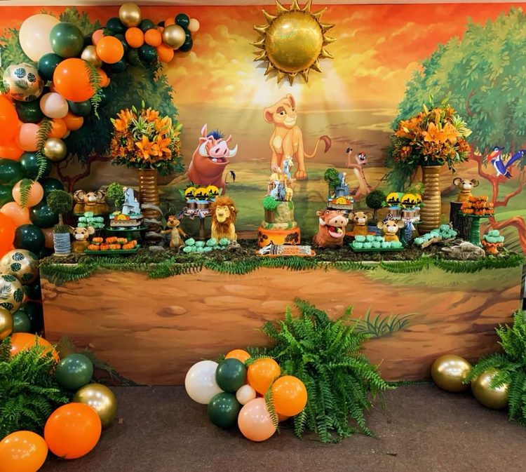 decoração do rei leao