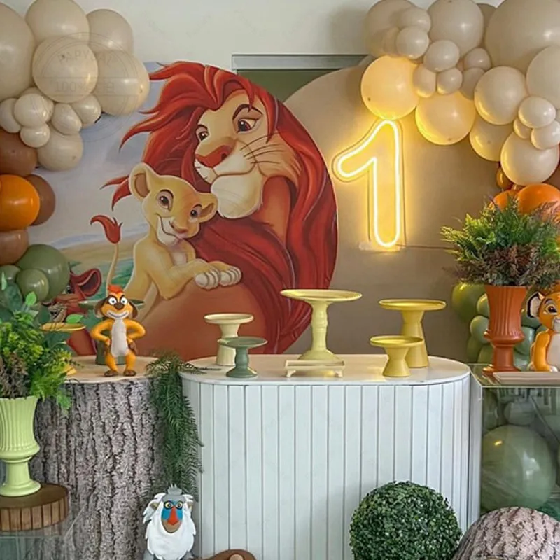 ideias criativas decoração rei leão festa infantil