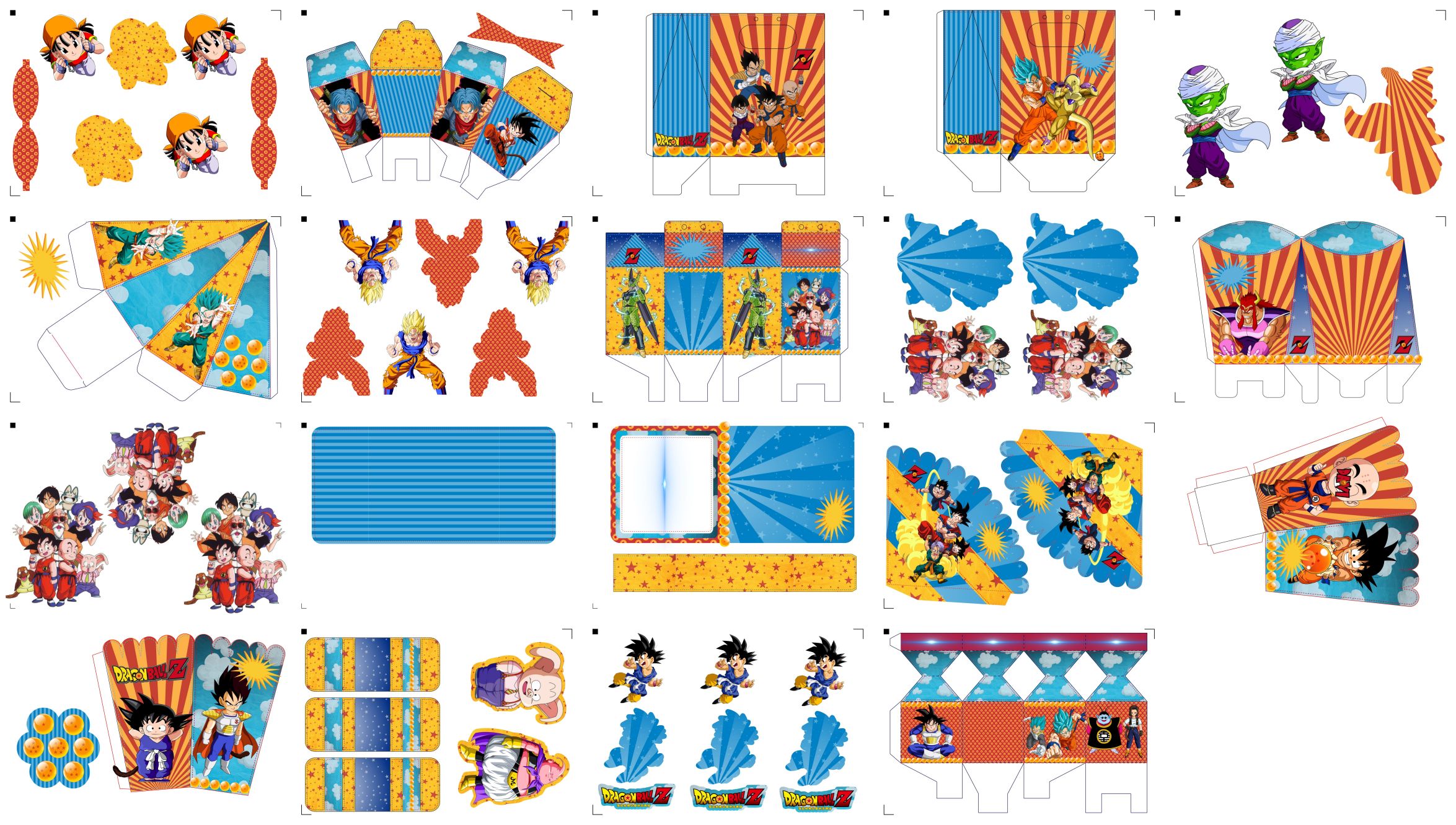 decoração dragon ball para imprimir