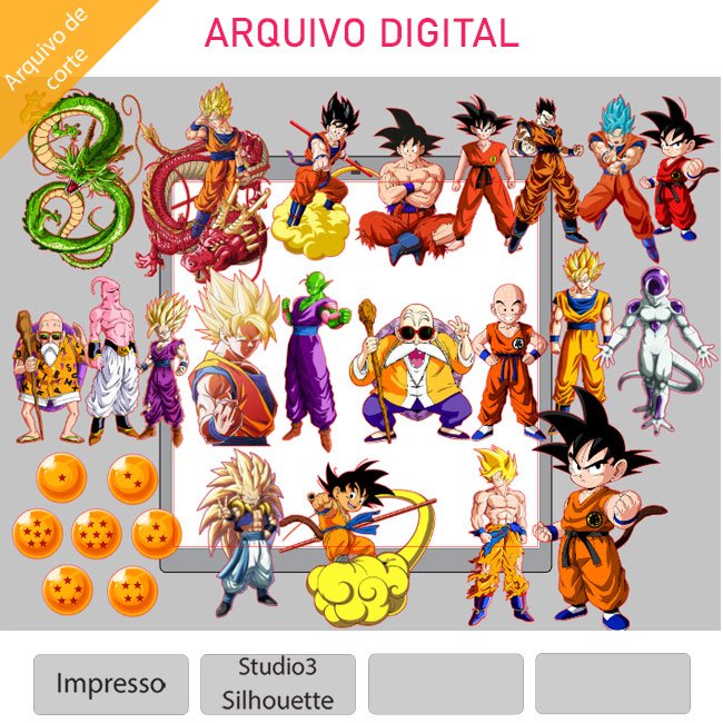 ideias criativas decoração festa dragon ball para imprimir