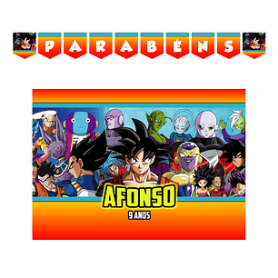 ideias criativas decoração festa dragon ball para imprimir