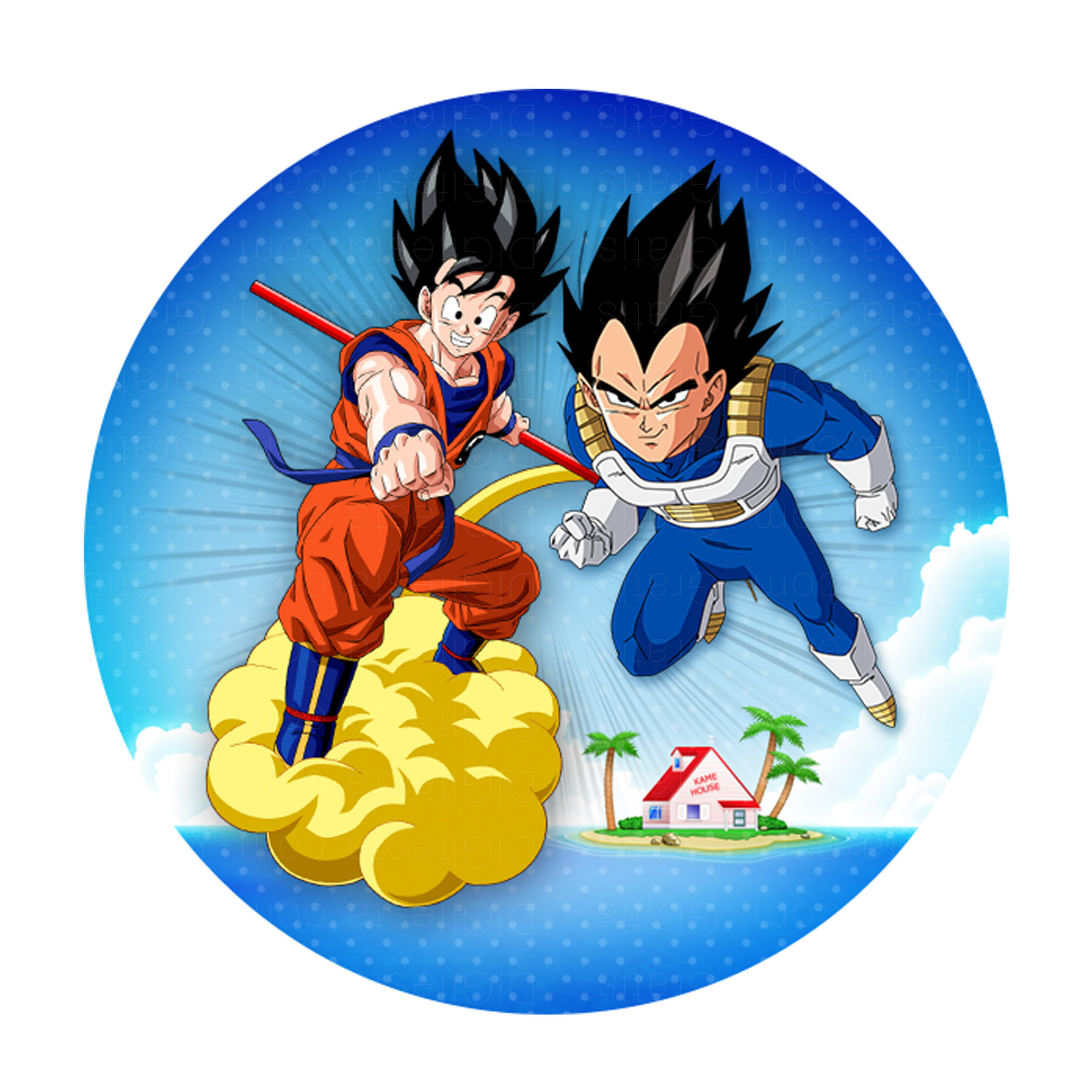 passo a passo topos de bolo goku e vegeta para imprimir