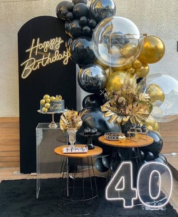 ideias criativas decoração festa 50 anos homem