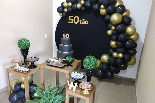 quanto custa decorar festa 50 anos homem