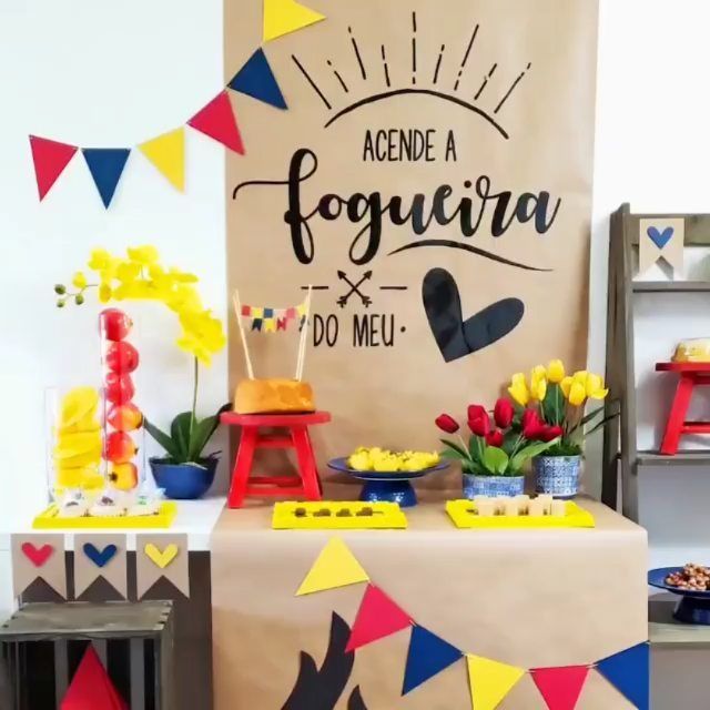 como economizar decoracao festa junina papel