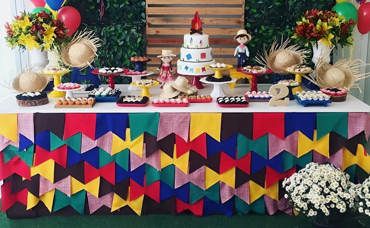 decoracao festa junina papel vs tecido qual melhor