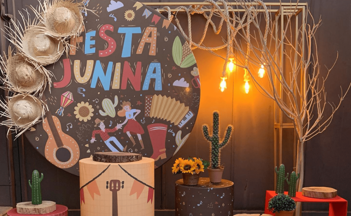 decoracao festa junina papel vs tecido qual melhor