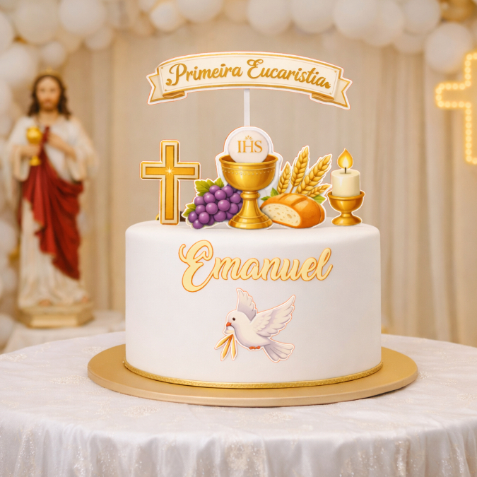 decoração festa primeira eucaristia