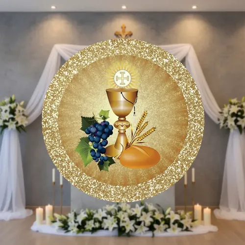 decoração primeira eucaristia rústica chic versus clean moderno