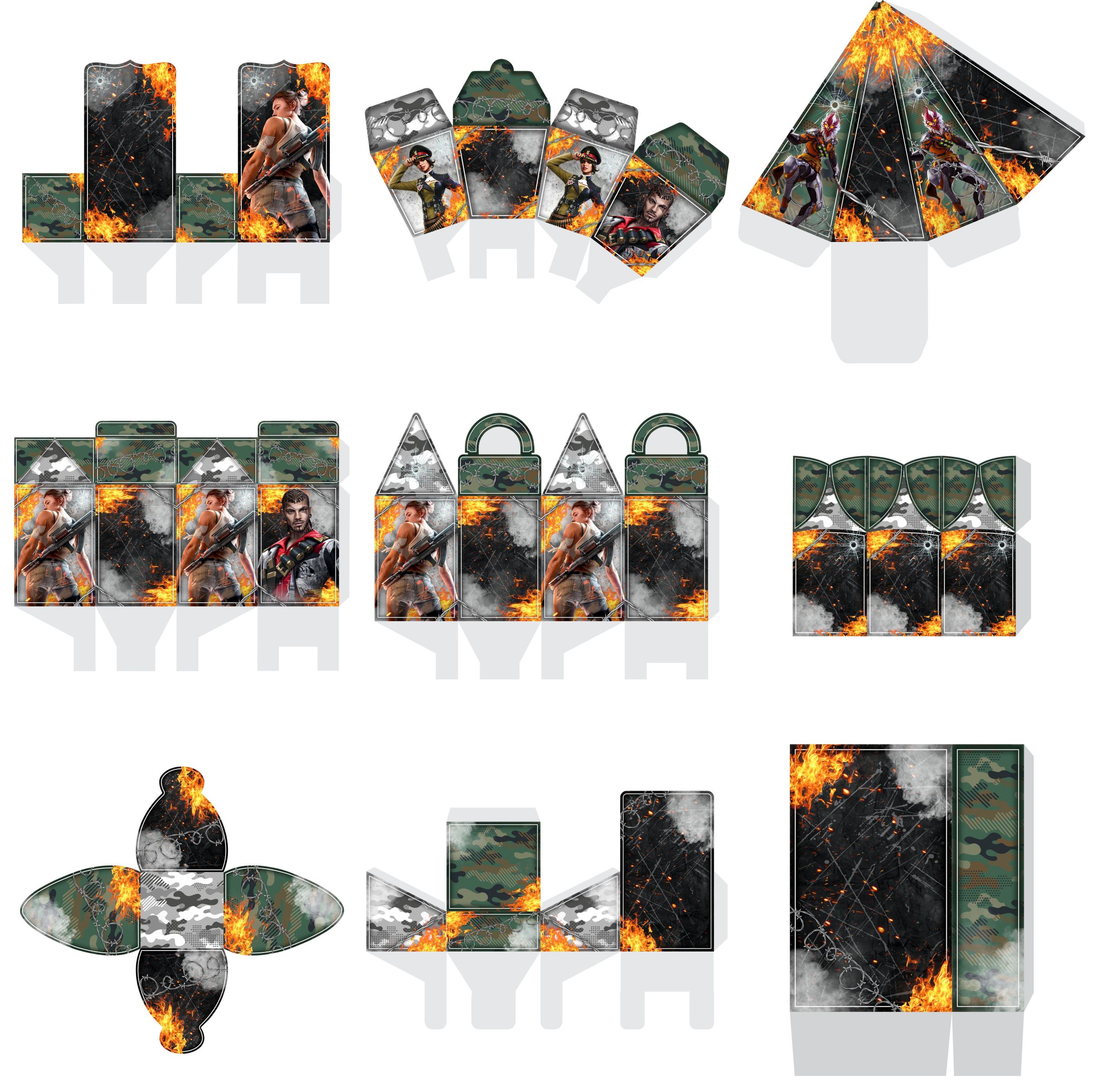 decoração free fire para imprimir