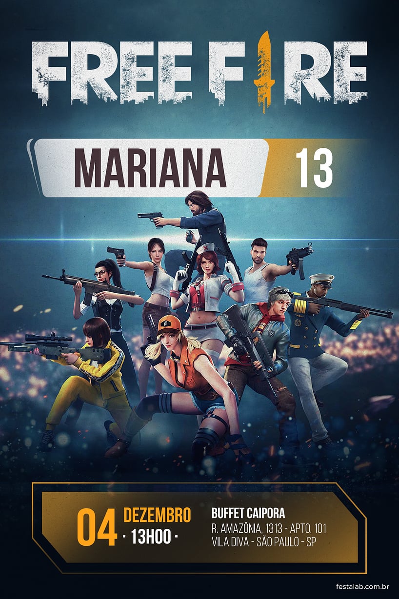 como economizar na decoração free fire para imprimir