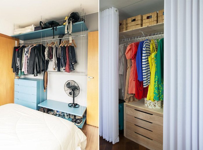 erros comuns ao organizar guarda roupa