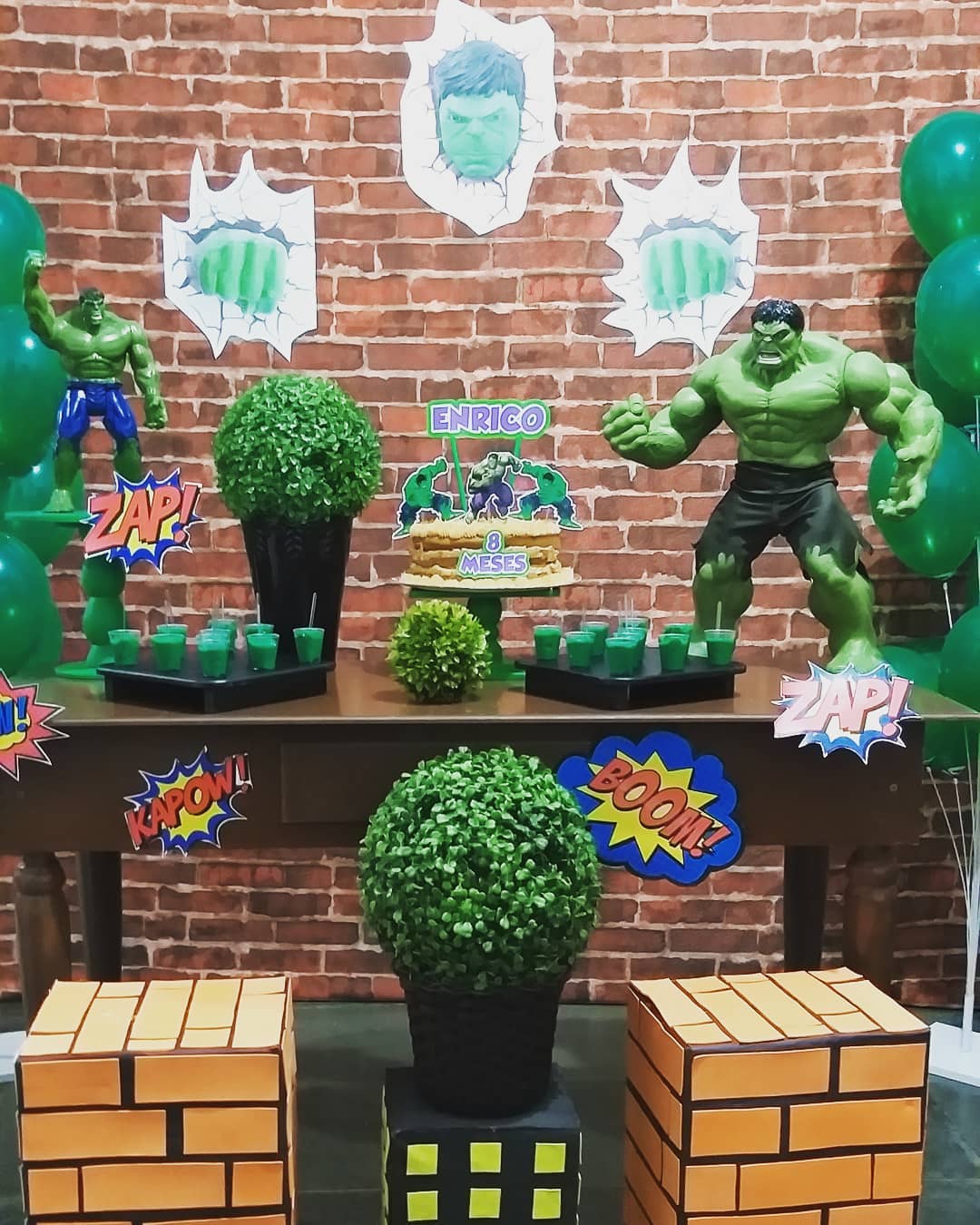 decoração hulk festa infantil