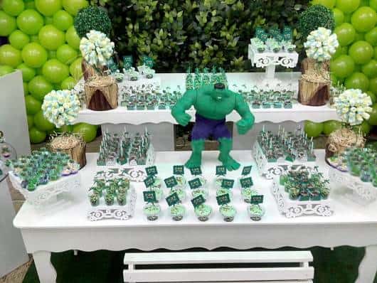 painel redondo hulk para festa infantil