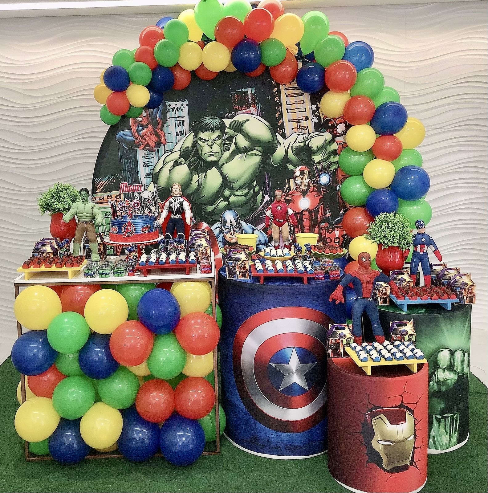 decoração hulk festa infantil