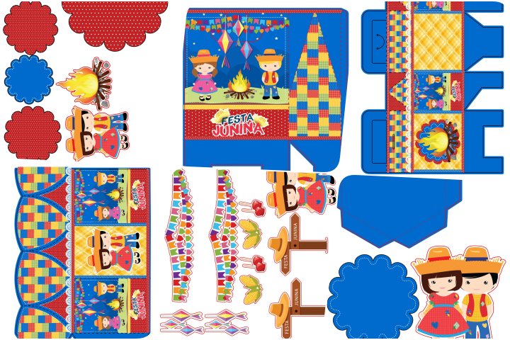 papel ideal decoração junina imprimir qual usar