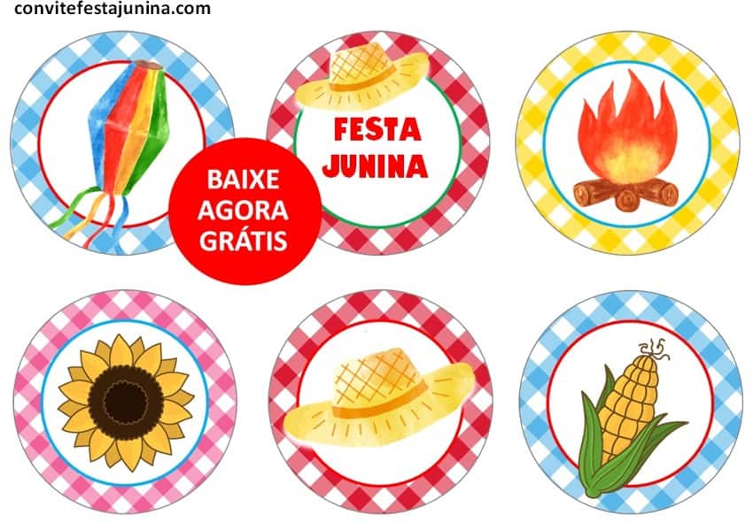 ideias criativas decoração junina para imprimir