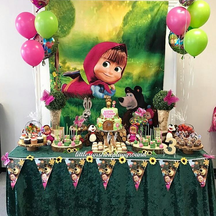 decoração masha e urso