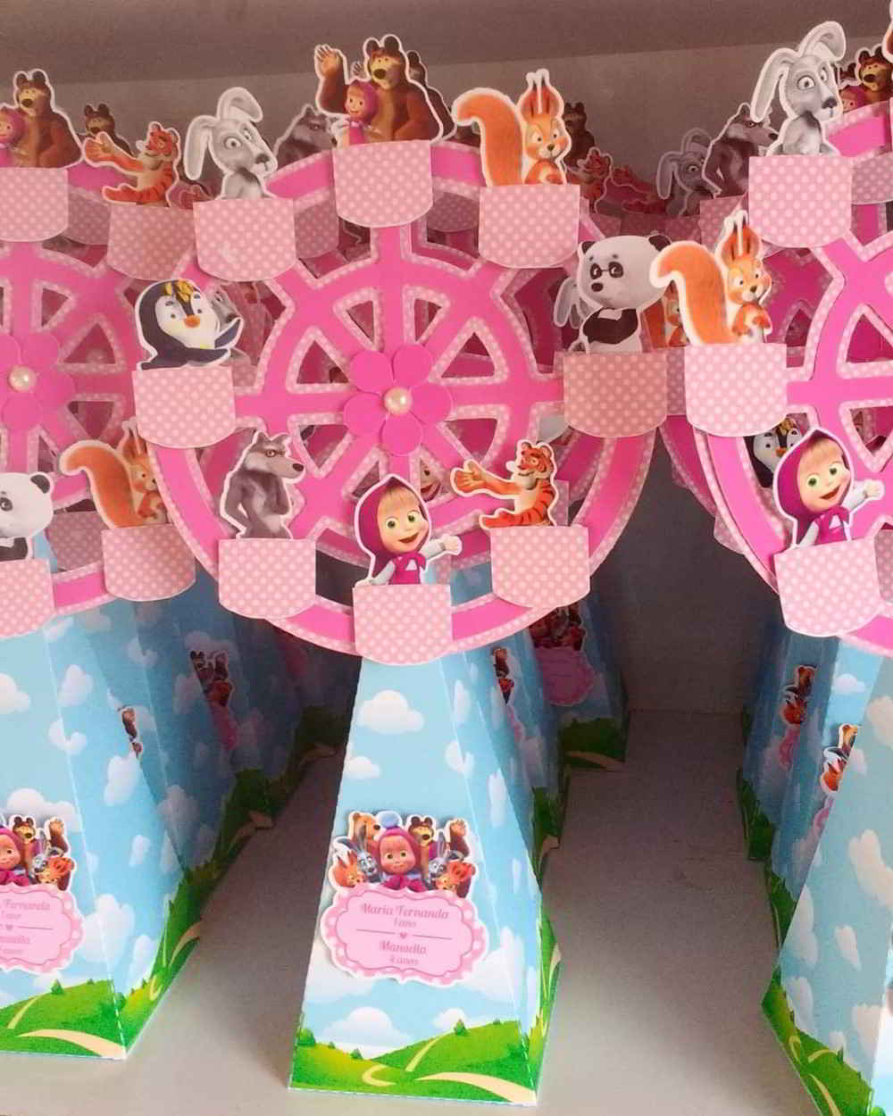 decoração masha e urso