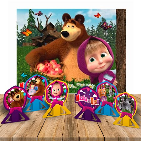 decoração masha e urso luxo ou economica