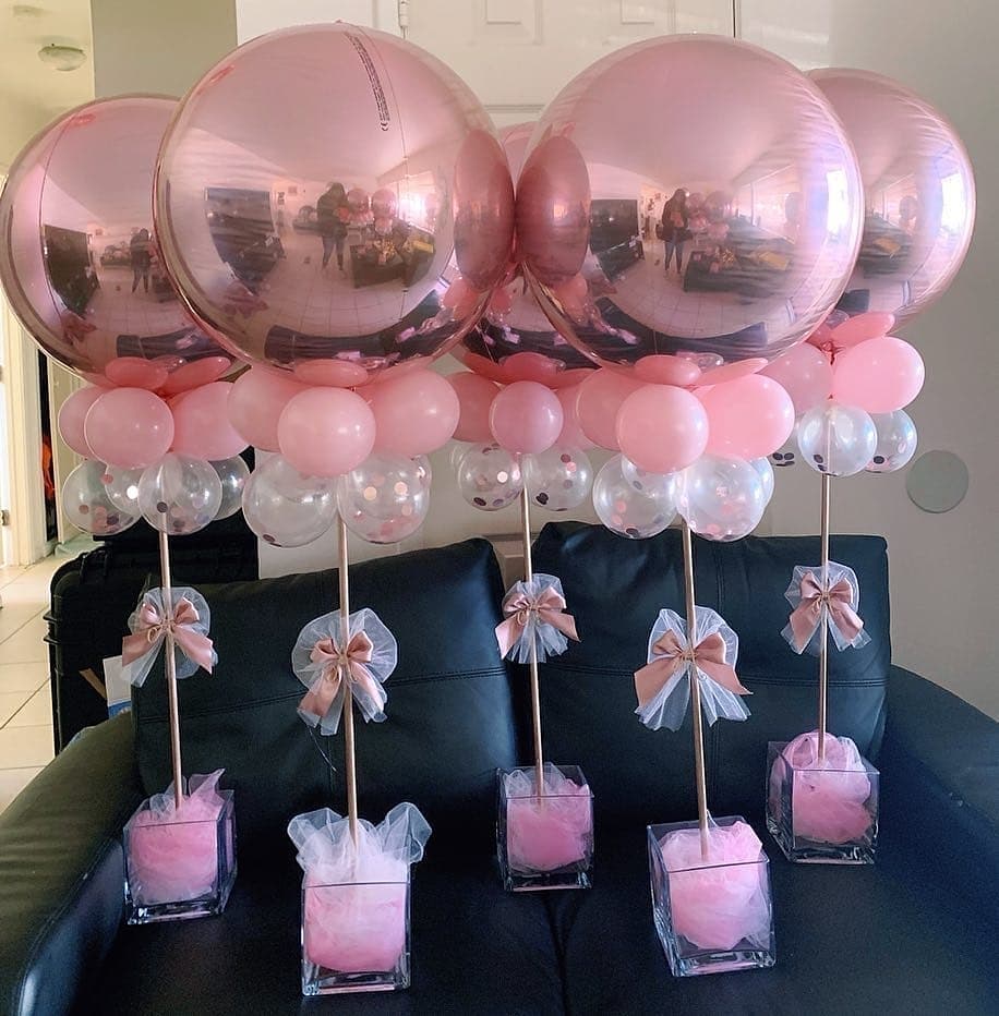 decoração mesa de aniversario simples