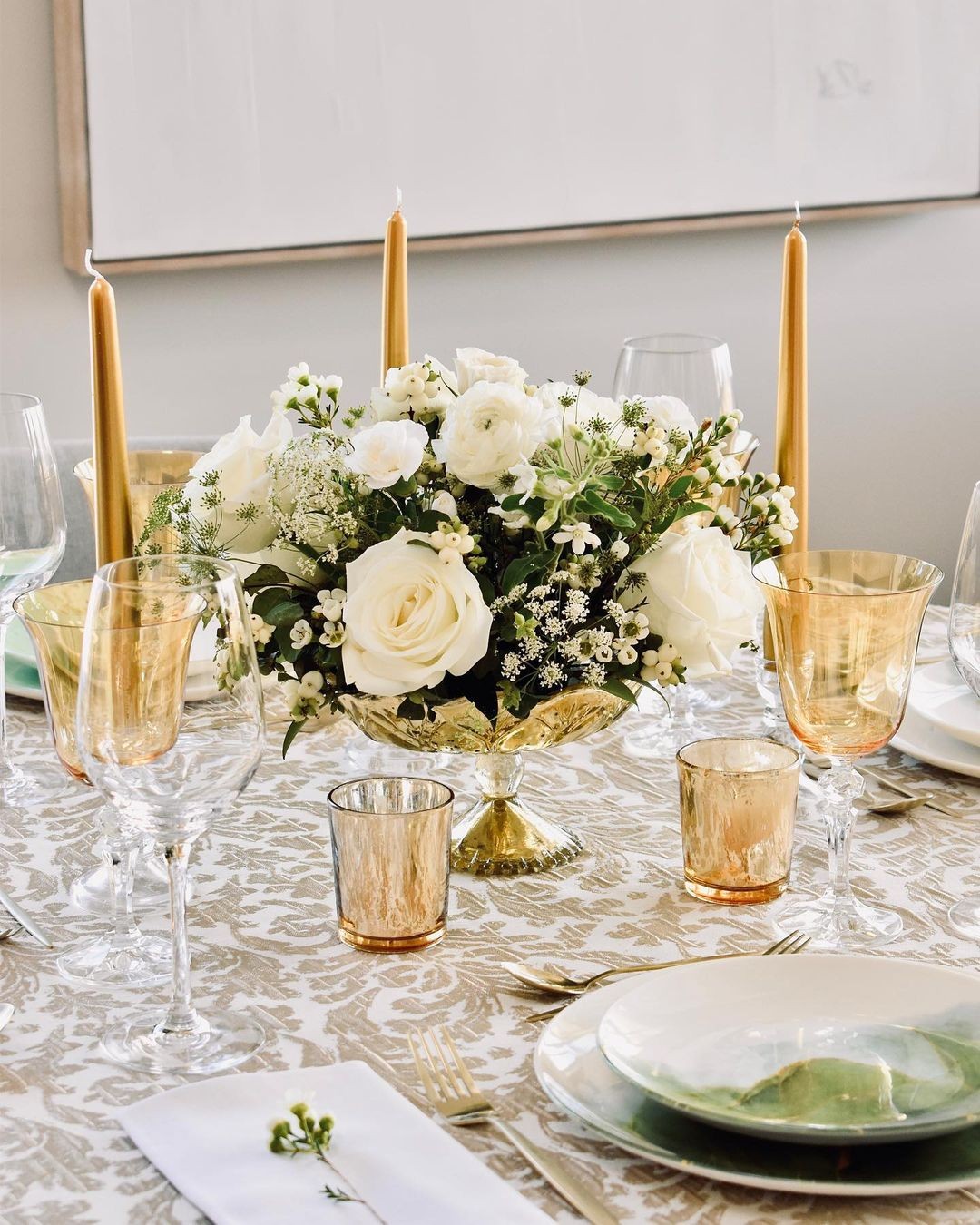 ideias criativas decoração mesa reveillon simples