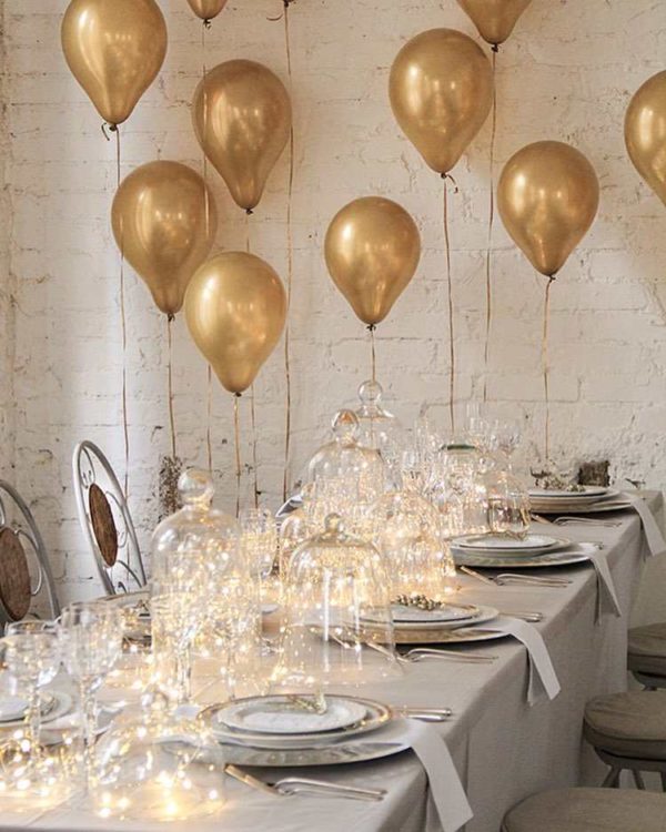 ideias criativas decoração mesa reveillon simples