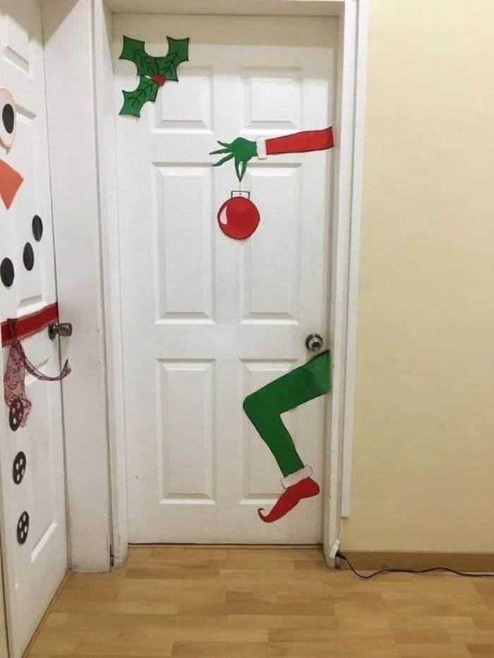 decoração natal porta