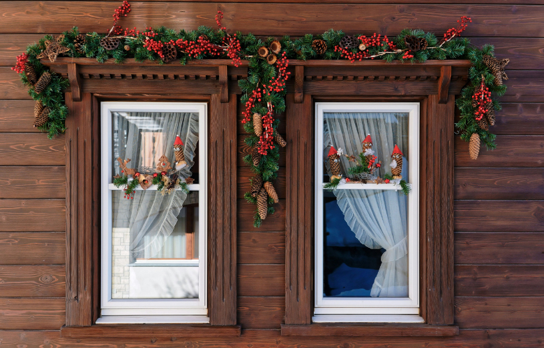 ideias criativas decoração porta natal