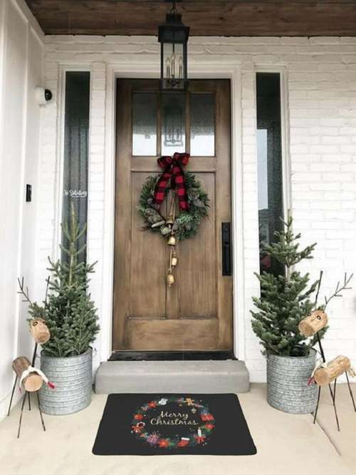como evitar furos na porta ao decorar natal