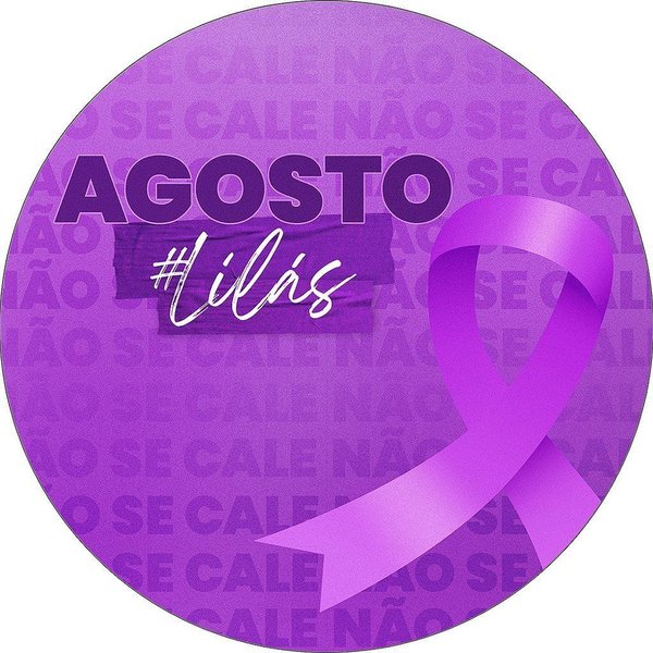 decoração painel agosto lilas