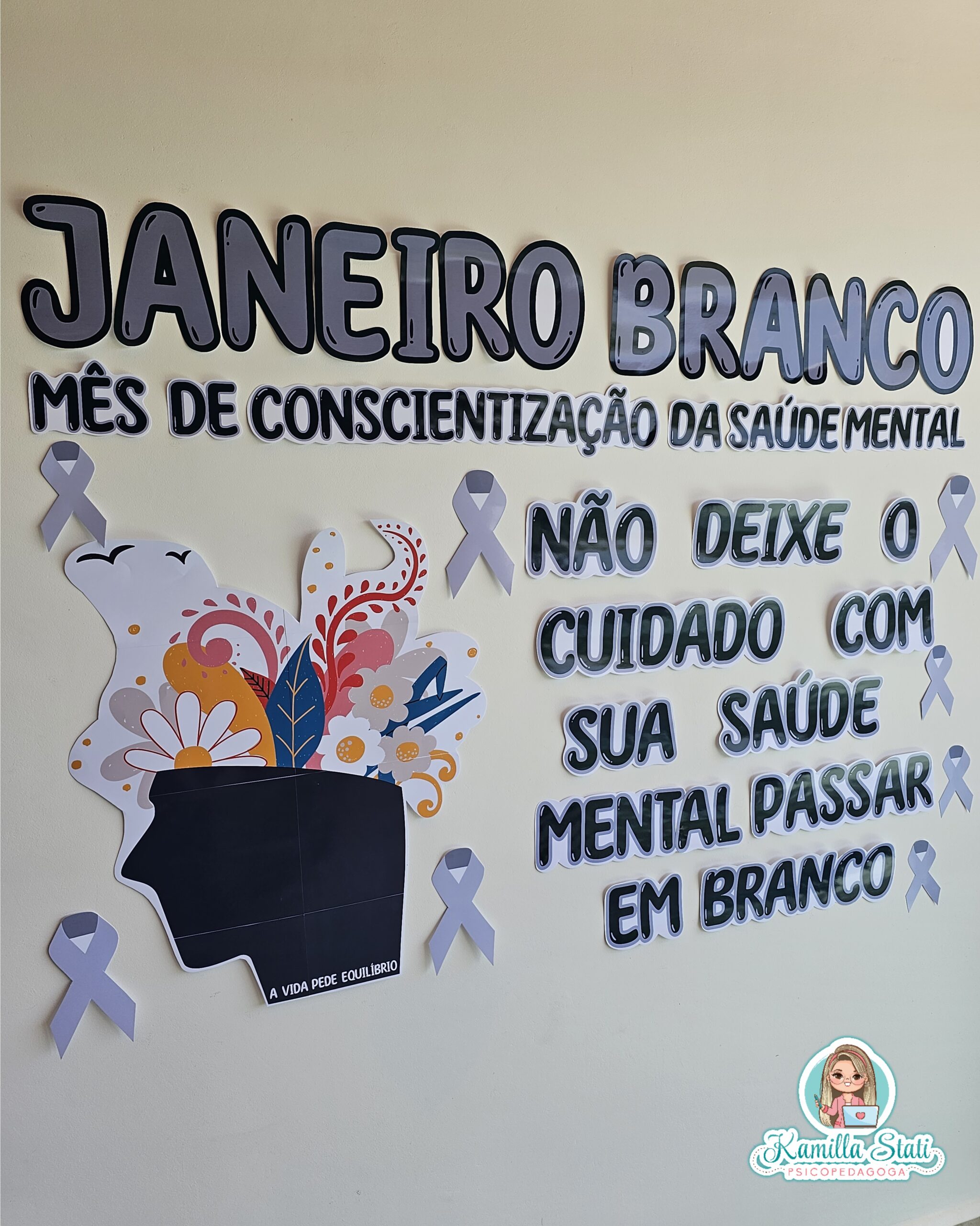 decoração painel janeiro branco