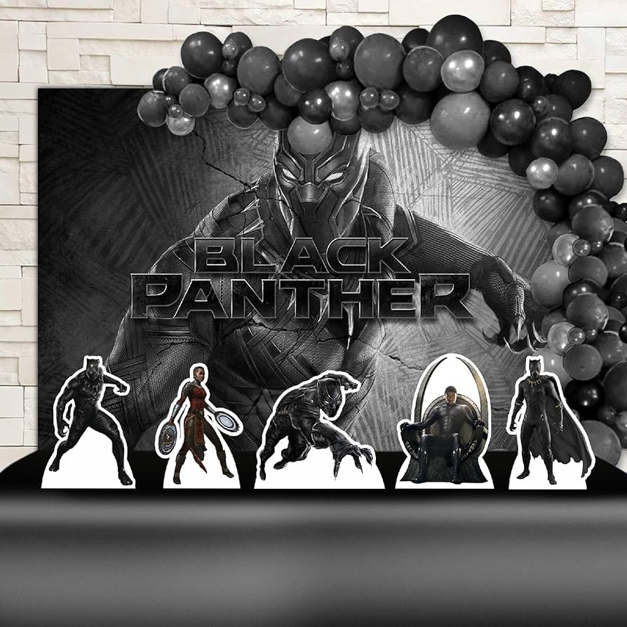 decoração pantera negra simples