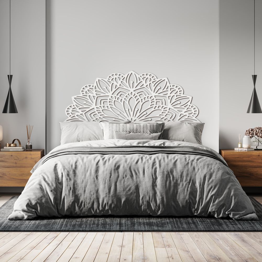 cabeceira de cama com prateleira e led embutido