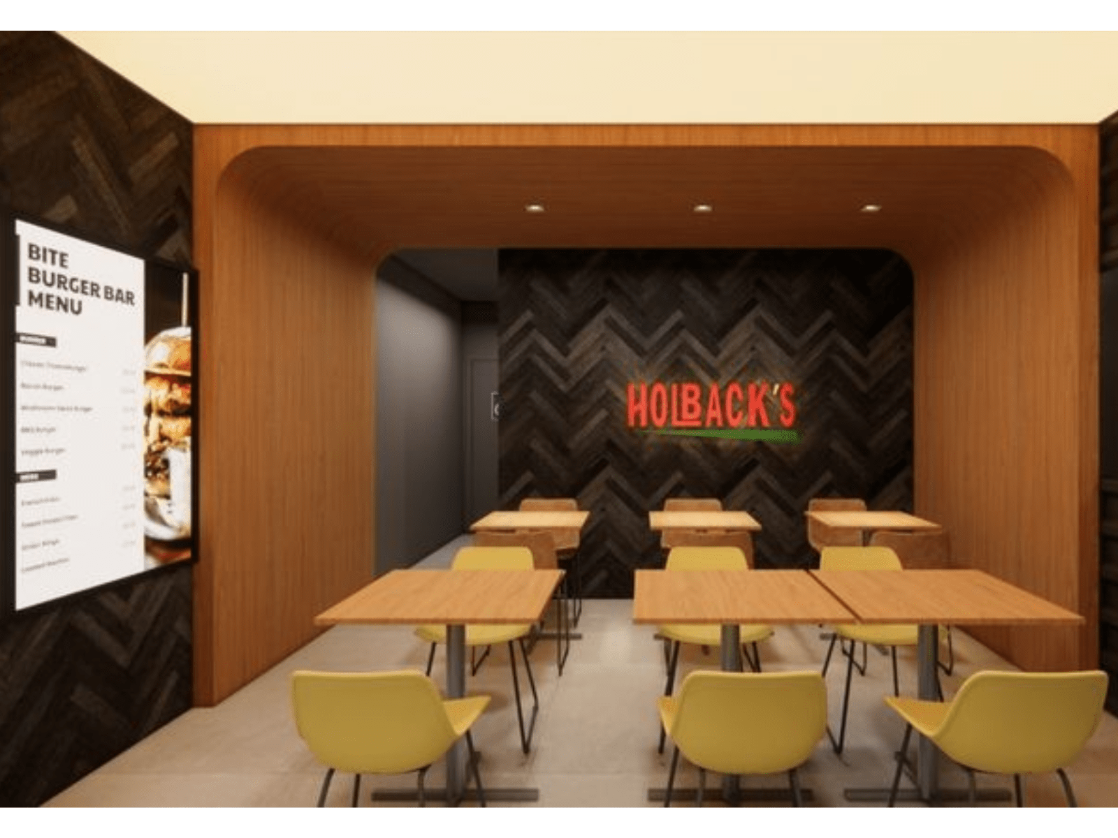 ideias de decoração para hamburgueria moderna e instagramável