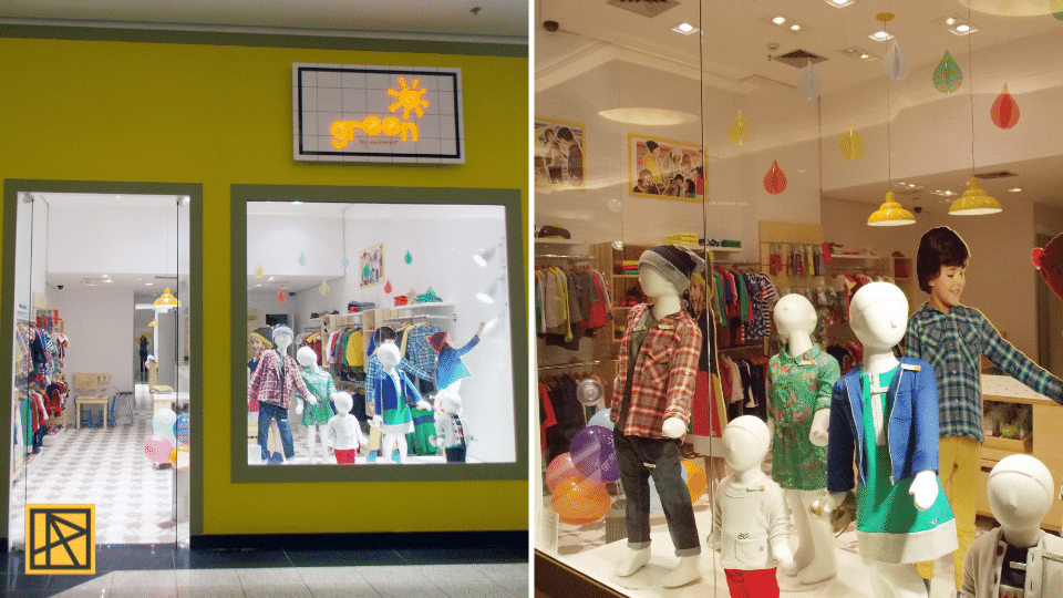 como criar parede instagramável loja de bebê