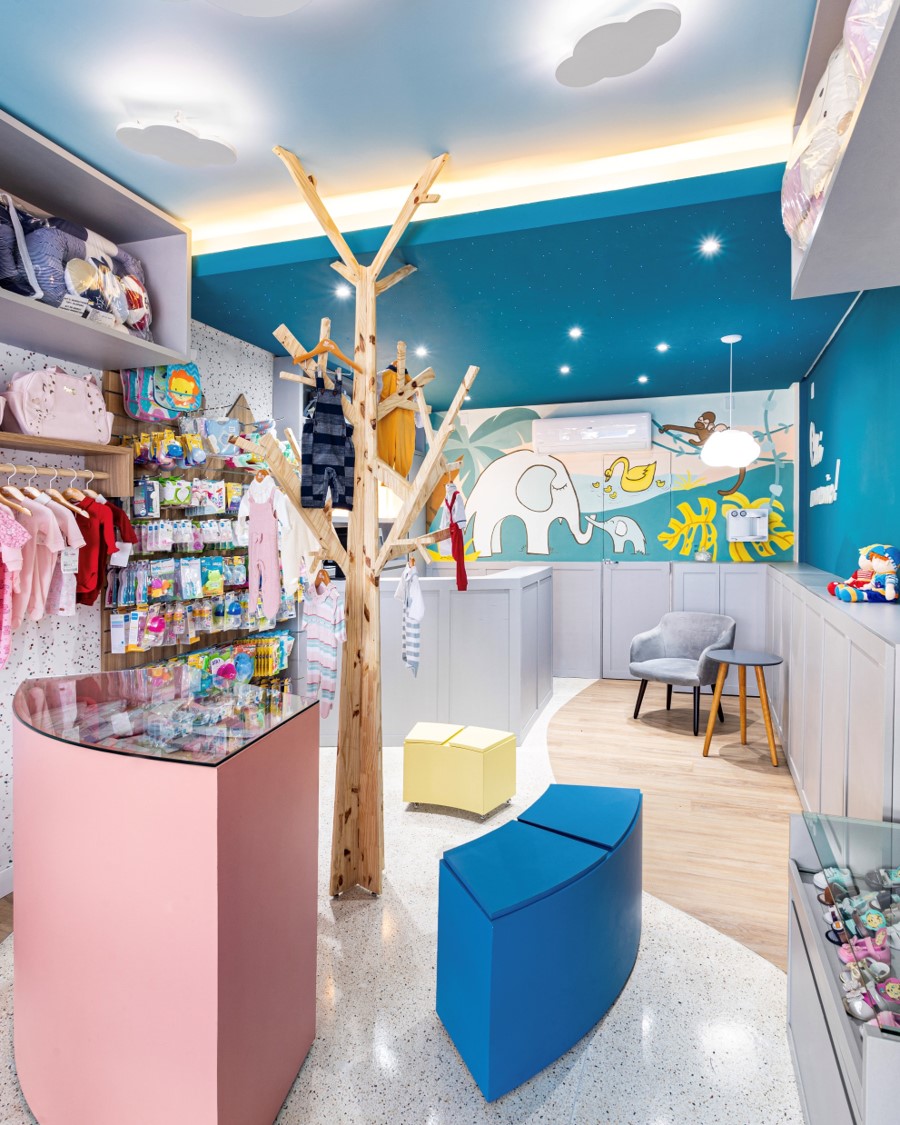 ideias criativas decoração loja infantil