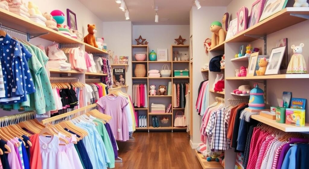 ideias criativas decoração loja infantil