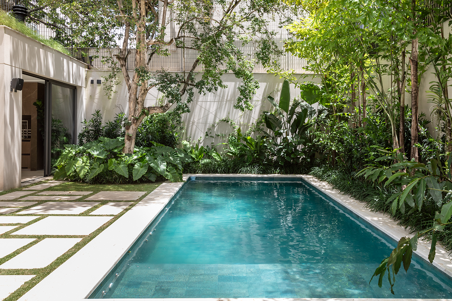 decoração parede jardim