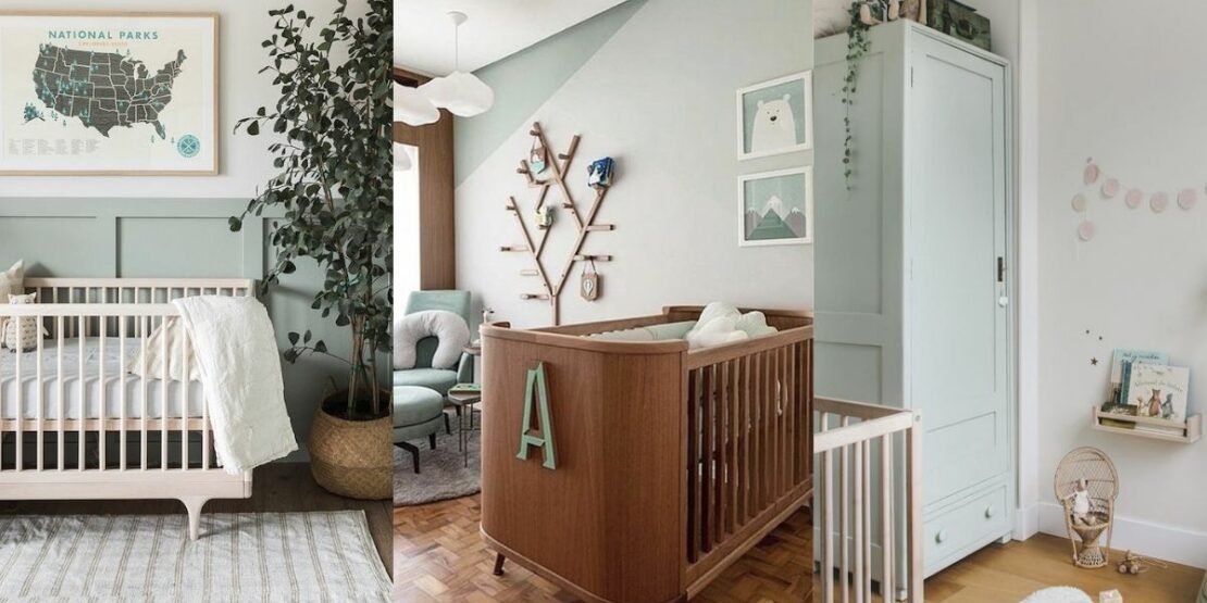 decoração quarto verde oliva