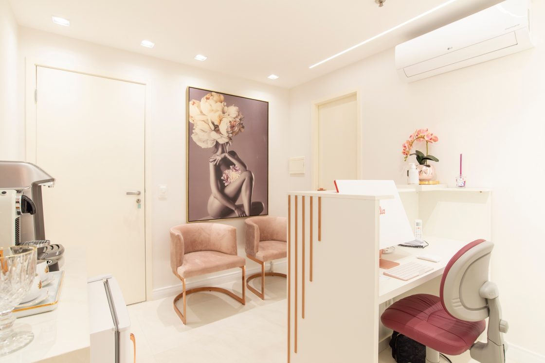 decoração recepção pequena