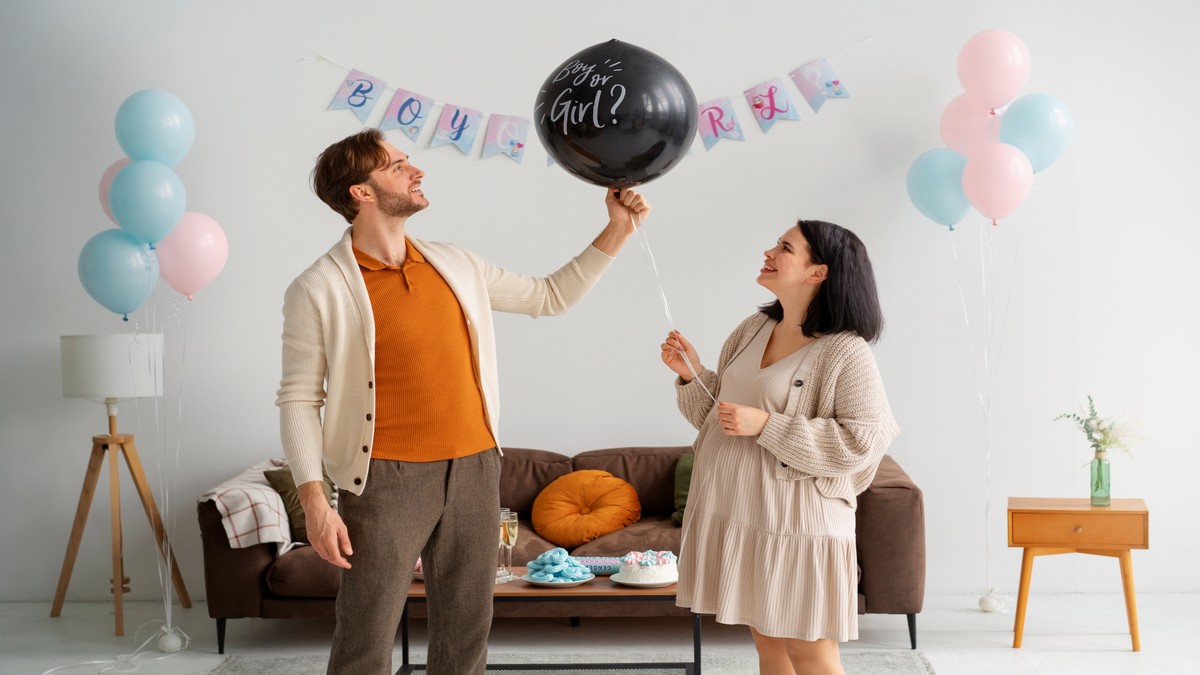 decoração chá revelação tema ursinhos tons terrosos