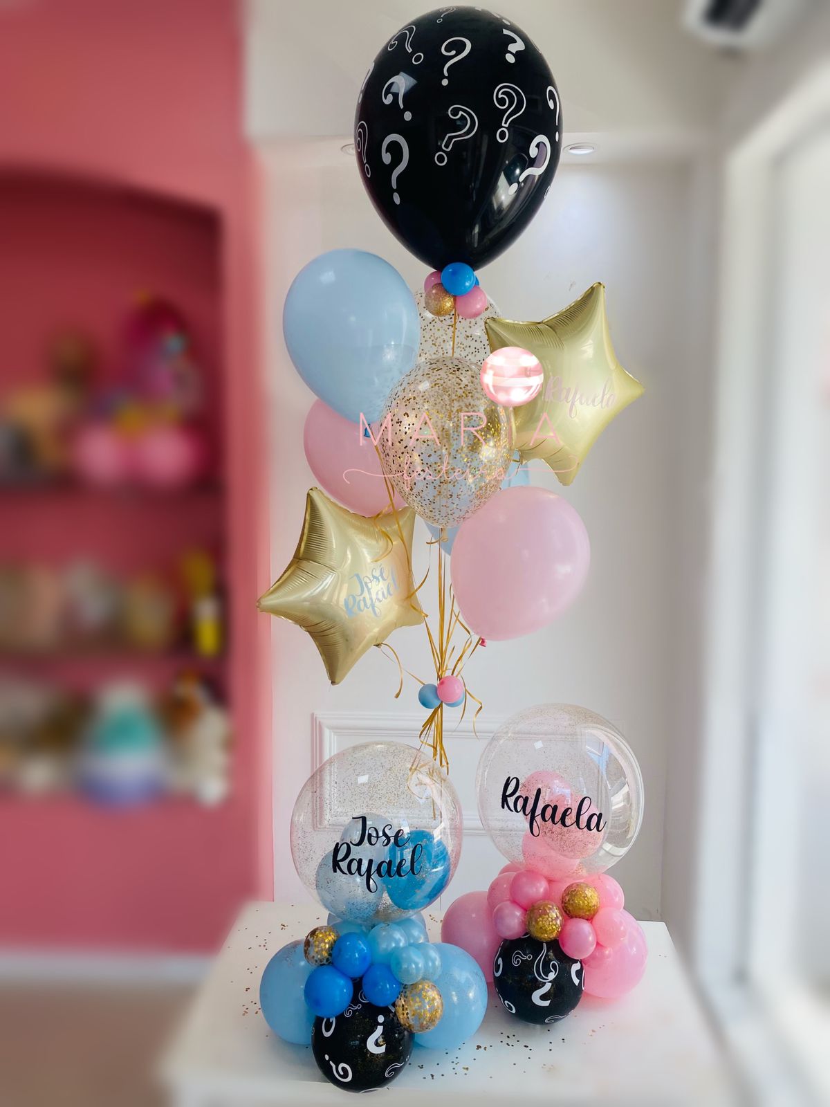 decoração chá revelação boho chic versus minimalista