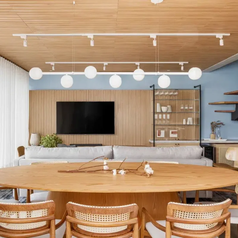 sala estar jantar integrada versus separada