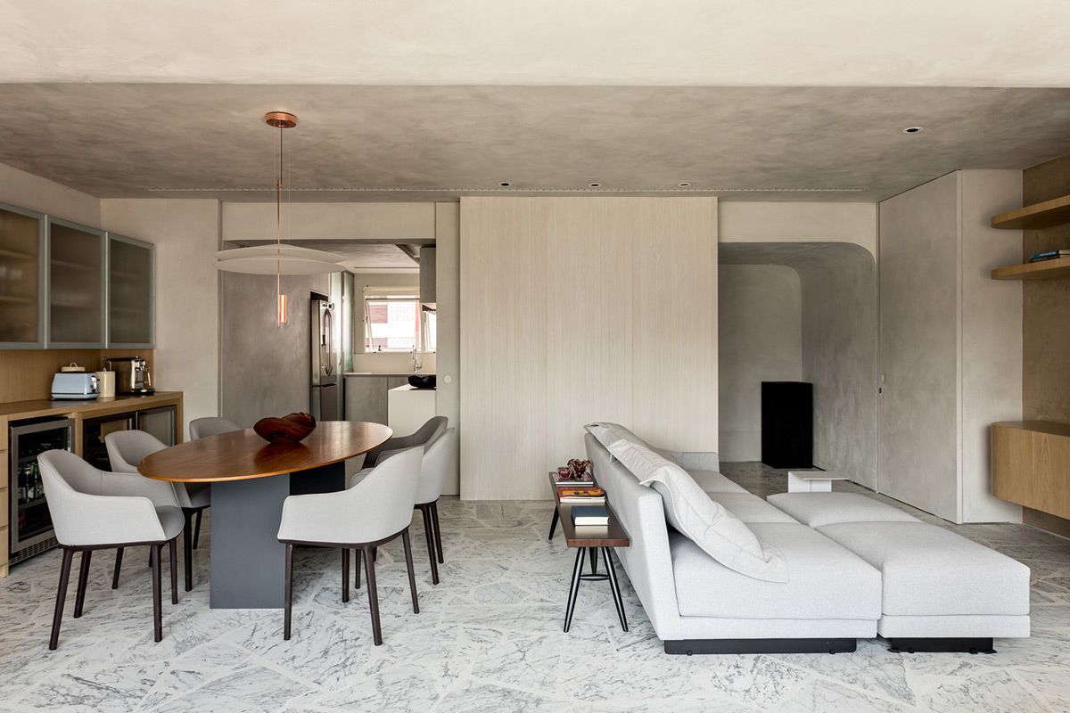 custo decorar sala estar jantar integrada