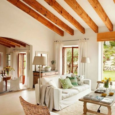 decoracao sala rustica barata