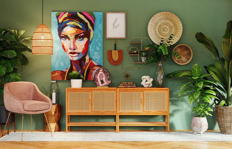 custo decorar sala verde com plantas