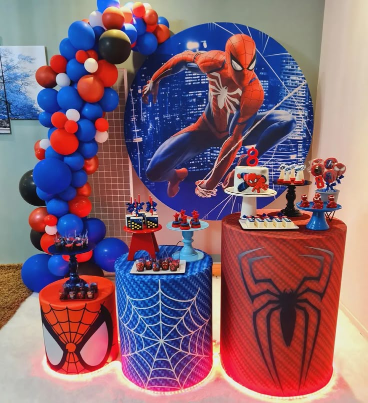 decoração simples do homem-aranha