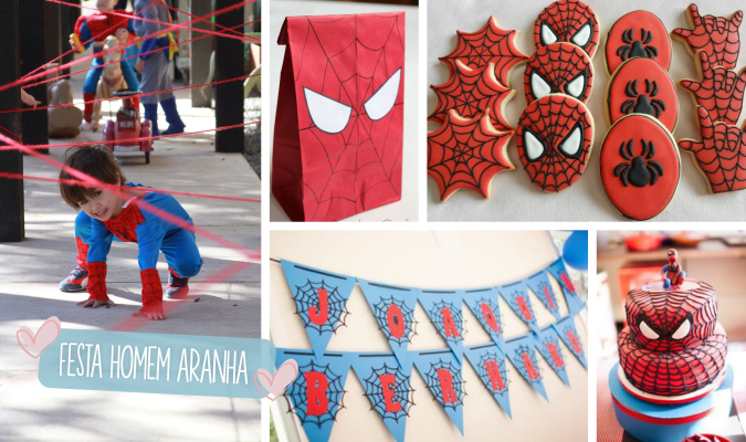 decoração simples do homem-aranha