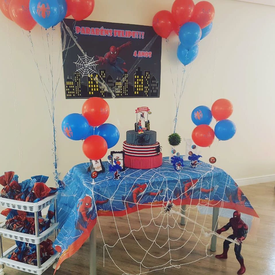 decoração simples do homem-aranha